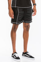 Alvin Mesh Contrast Short Set – Cotton Blend