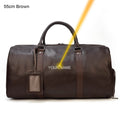 Custom Name Leather Duffel Bag Men’s Weekender Travel Bag - VacationGrabs