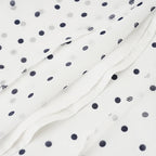 VacationGrabs Polka Dot Floor-length Chiffon Skirt French Style Ruffled Mesh A-line Skirts Elegant Maxi Bottoms High Waist Streetwear