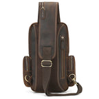 Genuine Leather Vintage Sling Bag for Men | Chest Pack