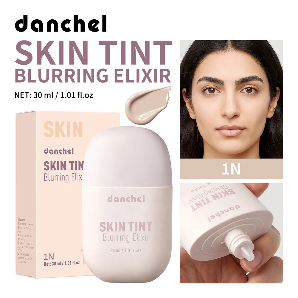 Skin Tint Blurring Elixir Foundation Lightweight & Breathable Blur Pores Fine Lines Hydrating Coverage Face Makeup for All Skin