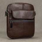 Casual Cowhide Men’s Crossbody Small Shoulder Bag for Phones - VacationGrabs