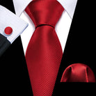Red Silk Tie Set for Men: Burgundy, Maroon, & More - VacationGrabs