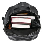 Sac à dos en cuir de luxe 15,6" pour homme, sac à dos de voyage pour ordinateur portable