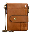 Real Cowhide Designer Wallet for Men Women Slim Business Purse - VacationGrabs