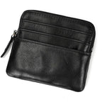 Mini Coin Purse Wallet Genuine Leather for Men & Women Zippered - VacationGrabs