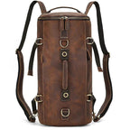 Retro Style Leather Backpack Travel Bag Men’s Motorcycle Handbag - VacationGrabs