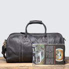 Men's Luxury Leather Travel Bag – Soft Cowhide Duffel Weekend - VacationGrabs