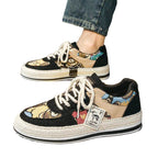 Men’s Sneakers Skateboard Platform Cartoon Graphic Shoes - VacationGrabs
