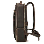 Anti-Theft Handmade Leather Backpack Vintage Travel Bag for Men - VacationGrabs