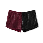VacationGrabs Women Y2k Sparkly Sequin Shorts Sexy Glitter Low Rise Elastic Waistband Hot Pants Rave Party Club Streetwear Outfit