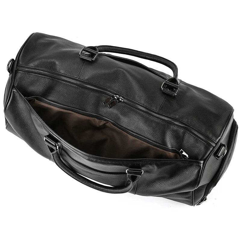 Designer Leather Travel Bag for Men & Women – Waterproof Duffle - VacationGrabs