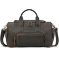 Designer Business Travel Leather Duffle Bag for Men Outdoor Coffee - VacationGrabs