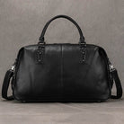 Soft Cowskin Leather Duffle Bag for Men & Women Weekend Travel - VacationGrabs