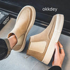 Men's Chelsea Boots Comfortable Round Toe Boots - VacationGrabs
