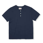 Red Tornado Short Sleeve Henley T-Shirt Heavyweight Cotton Every Day Tee Amekaji