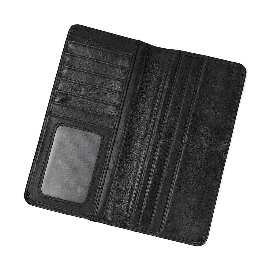 Multi-Slot Clutch Purse for Women Leather Evening Card Wallet - VacationGrabs