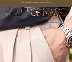 Red Tornado Old Money Aesthetic Linen Pants Men's Casual Pleated Trousers Loose Fit