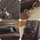 Men’s Small Crossbody Bag Genuine Leather Mobile Phone Shoulder Bag - VacationGrabs