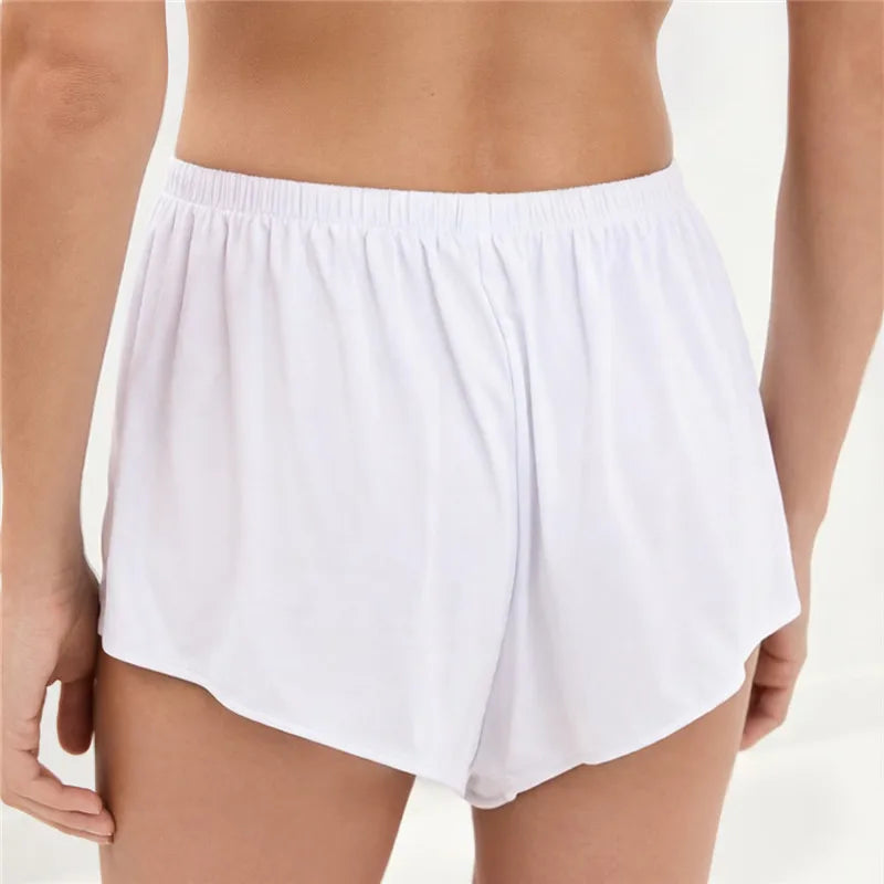 VacationGrabs Women Sexy Lace Trim Sleep Shorts Elastic Waist Satin Pajama Shorts with Floral Lace Panel for Daily Casual Loungewear