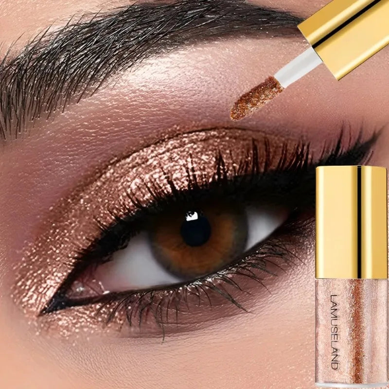 Silver Shimmer Liquid Eyeshadow, Waterproof Glitter Highlighter