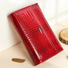 Luxury Women’s Leather Clutch Purse Fashion Coin Purse Holder - VacationGrabs