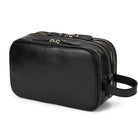 Genuine Leather Toiletry Bag for Men and Women - VacationGrabs