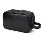 Genuine Leather Toiletry Bag for Men and Women - VacationGrabs