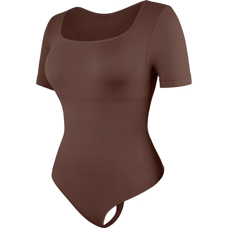 Plus Size Firm Control Thong Bodysuit Shapewear