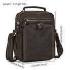 Leather Shoulder Crossbody Bag – Men's Sling Messenger - VacationGrabs