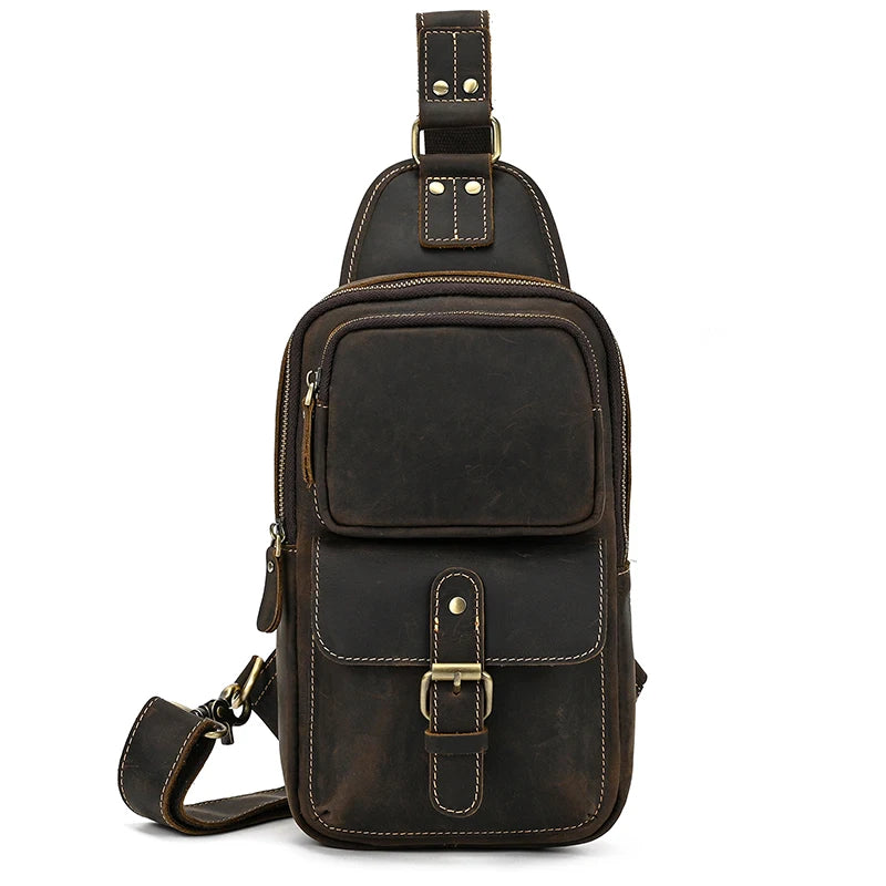 New Designer Luxury Designer Chest Bag Single Shoulder Backpack Bag For Men Male Chest Pack Vintage Style Dropshipping Men Bag