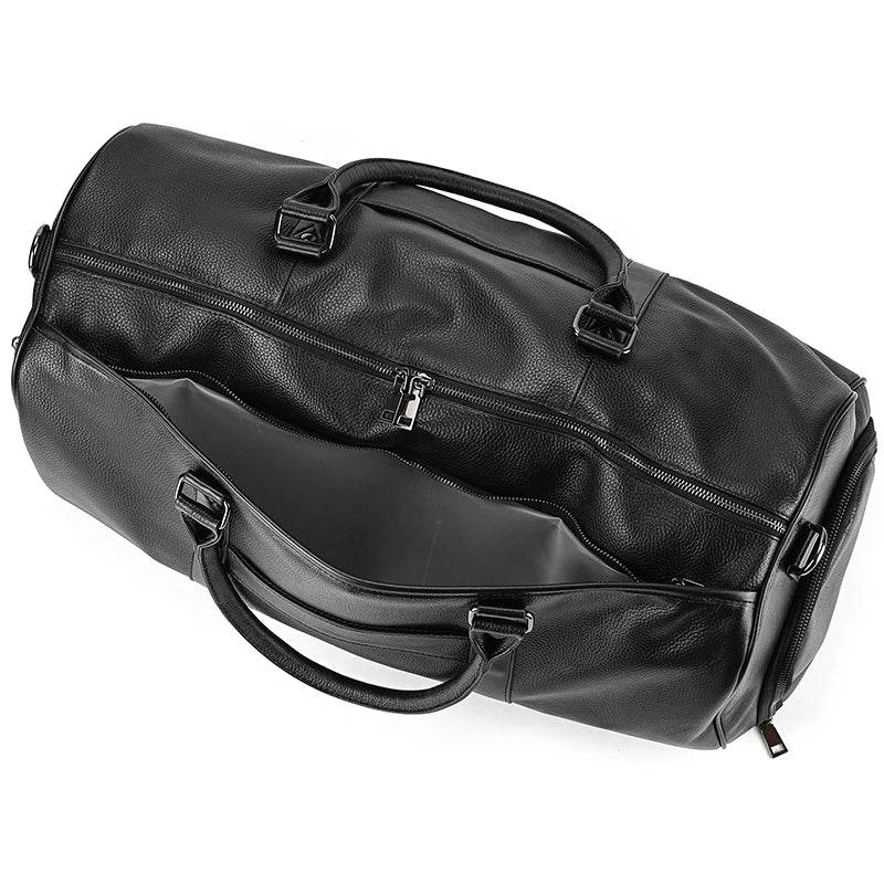 Designer Leather Travel Bag for Men & Women – Waterproof Duffle - VacationGrabs