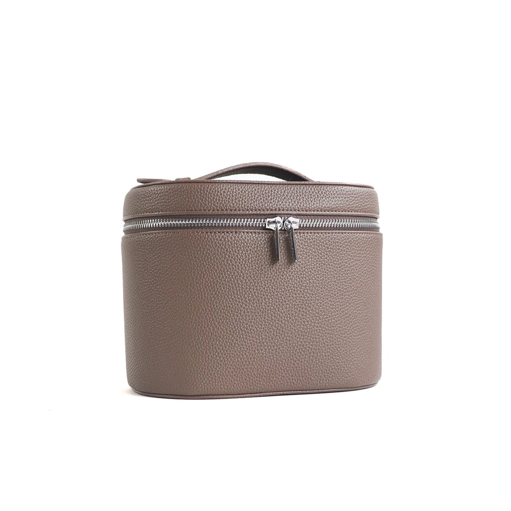 Personalized Travel Friendly Cosmetic Bag, Large-Capacity PU Leather