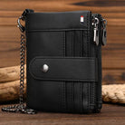 Real Cowhide Designer Wallet for Men Women Slim Business Purse - VacationGrabs