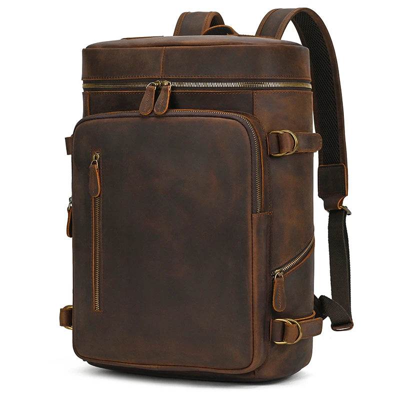 Large Leather Backpack Luxury Designer Laptop Travel Backpack - VacationGrabs