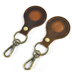 3-Piece Crazy Horse Leather Key Ring Soft Cowhide Keychains - VacationGrabs
