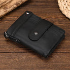 Real Cowhide Designer Wallet for Men Women Slim Business Purse - VacationGrabs