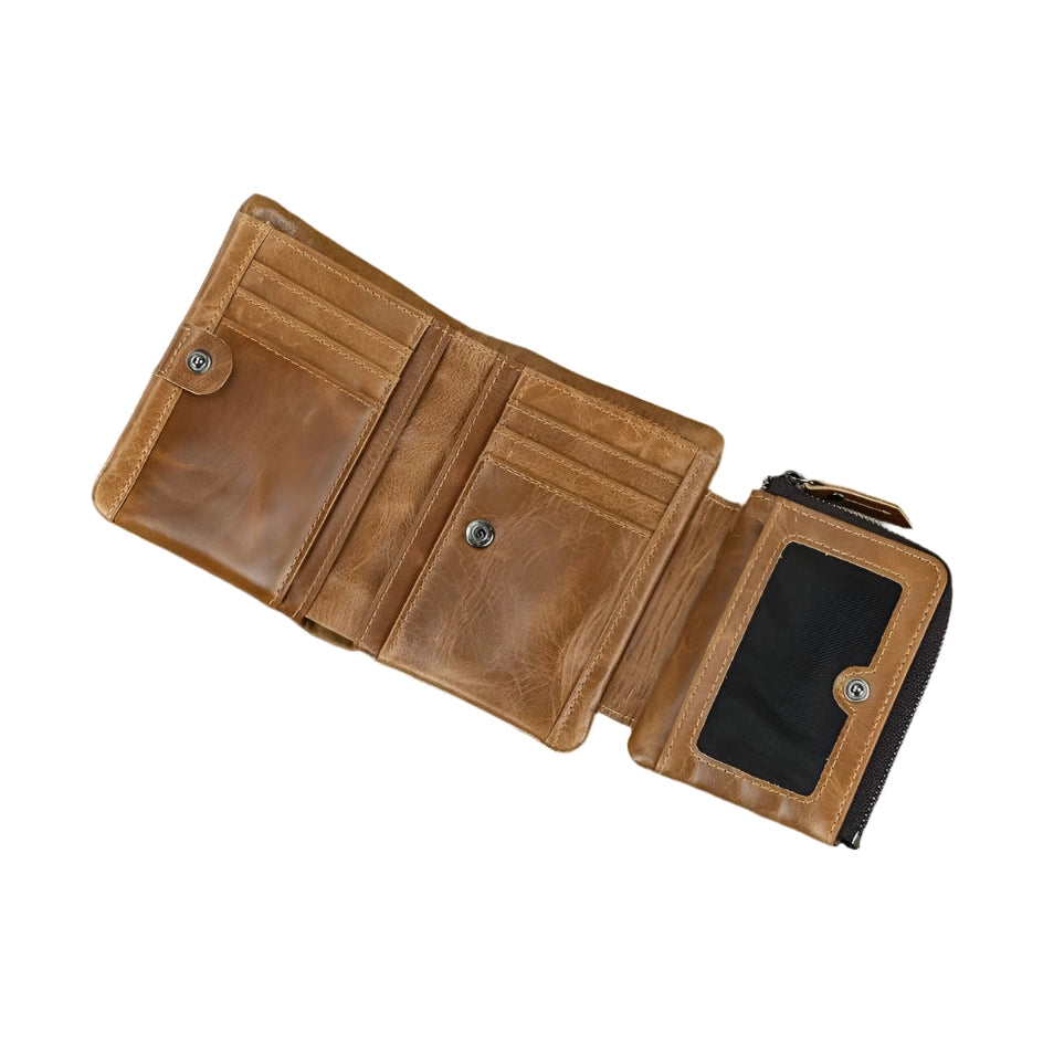 Luxury Designer Wallet for Men Card Holder Genuine Leather Purse - VacationGrabs