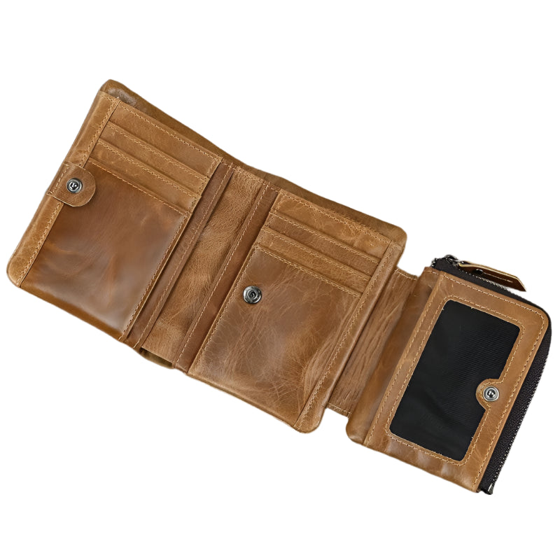 Luxury Designer Wallet for Men Card Holder Genuine Leather Purse - VacationGrabs