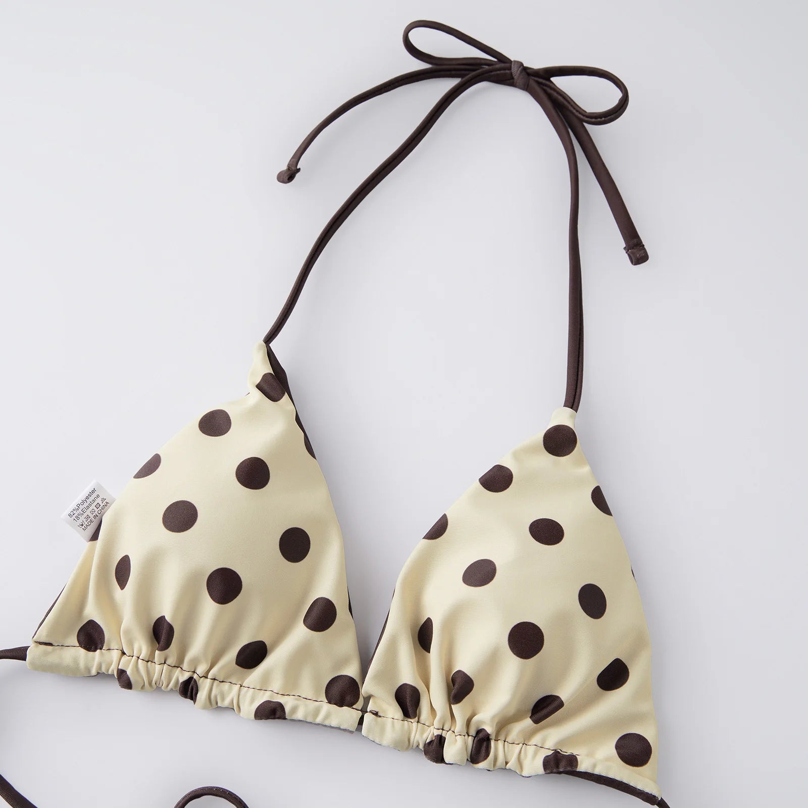 VacationGrabs Women Reversible Two Piece Swimsuit Halter String Triangle Bikini Sets Tie Side Cheeky Thong Brazilian Bathing Suit
