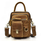 Genuine Leather Shoulder Waist Bag Men’s Small Crossbody Pouch - VacationGrabs