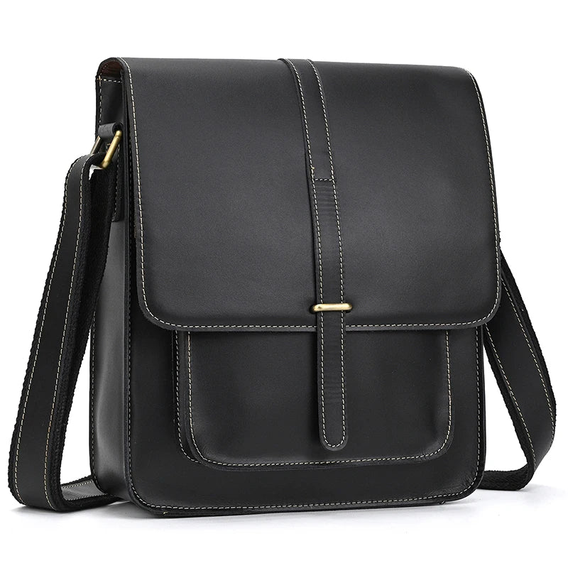 Vintage Fashion Men's Shoulder Bag Genuine Leather Men Sling Bag
