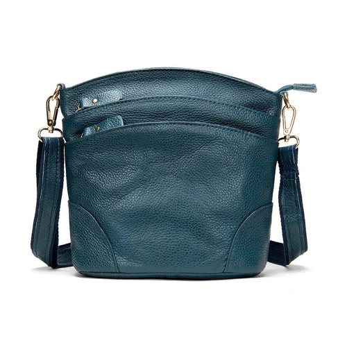 Designer Women's Leather Crossbody Messenger Bag Cowhide Sling - VacationGrabs
