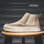 Men's Chelsea Boots Comfortable Round Toe Boots - VacationGrabs