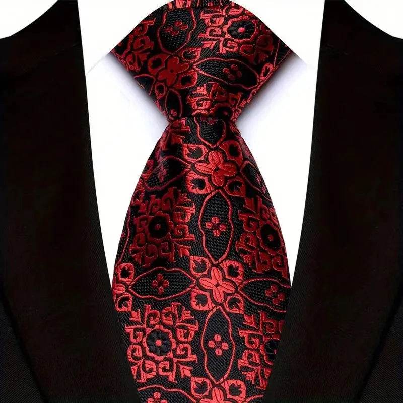 Luxury Floral Paisley Tie Set for Men - VacationGrabs