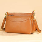 Brown Leather Women’s Shoulder Sling Bag Soft Cowskin Crossbody - VacationGrabs