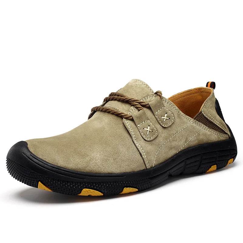Men’s Suede Leather Casual Wear-Resistant Shoes - VacationGrabs
