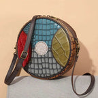Patchwork Mini Leather Crossbody Bag for Women’s Fashion - VacationGrabs