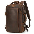 Business Leather Backpack Multifunctional Large Capacity Bag - VacationGrabs
