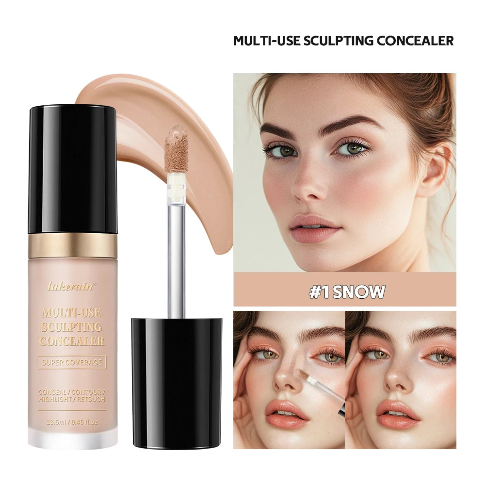 Multi-Use Cream Concealer, Oil-Free Full Coverage Makeup